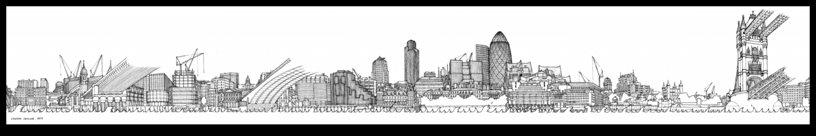 Η πόλη ξεδιπλώθηκε 7 Skyline Silhouettes: Urban Landscapes στο ηλιοβασίλεμα