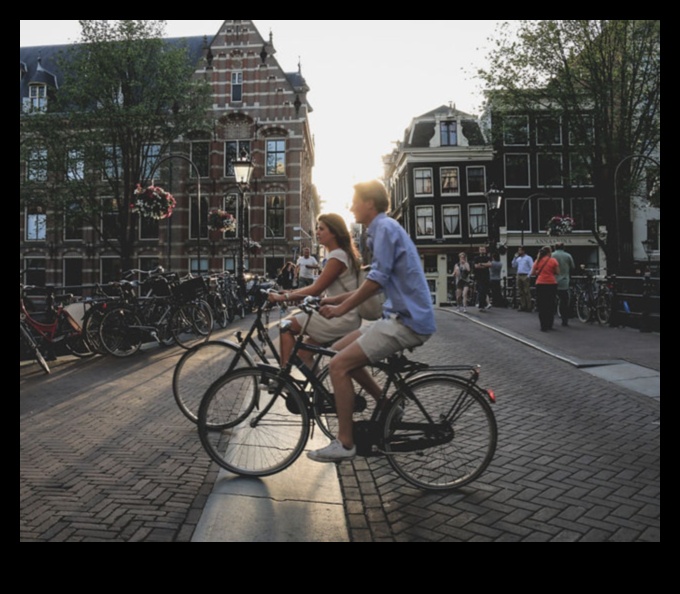 Cityscape Cyclists: Exploring Urban Spaces on Elegant Bicycles